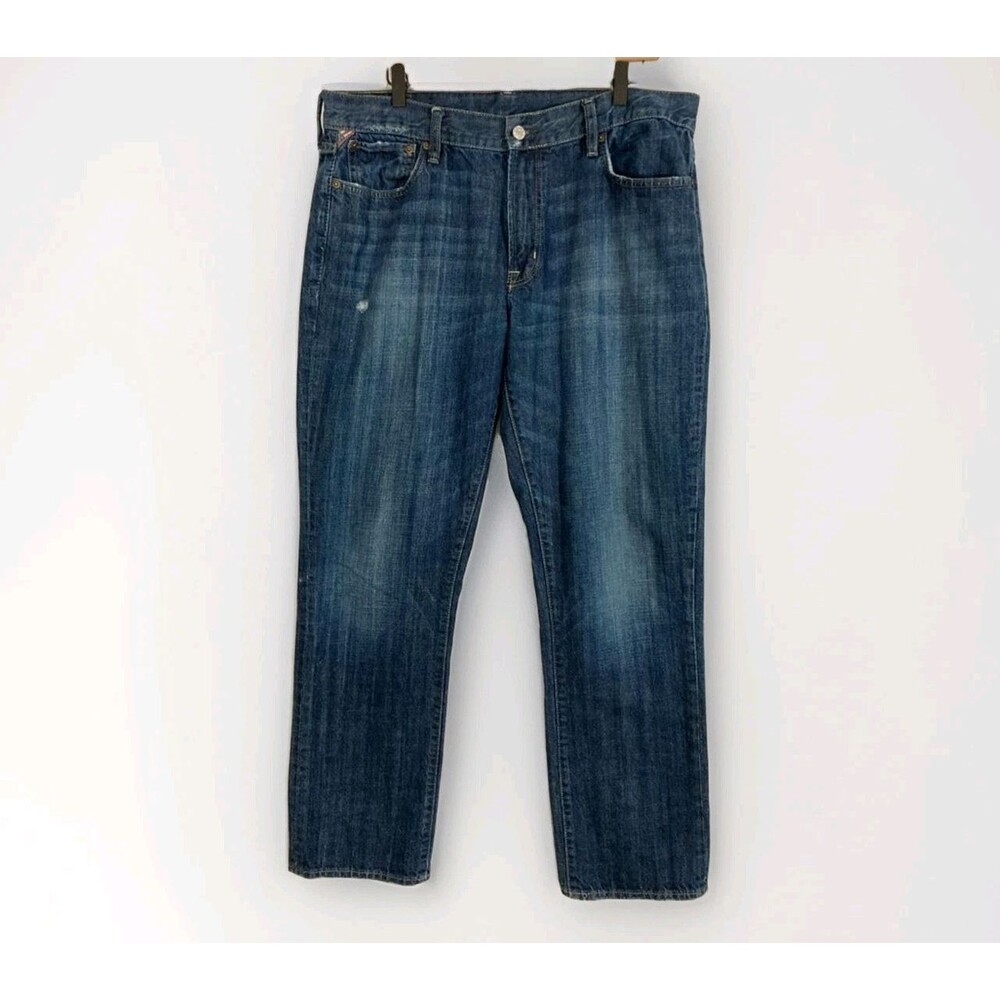 Denim & Supply Ralph Lauren Jeans Men’s 36x32 Blue Distressed Slouch Fit